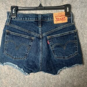 Levi 501 Woman Size 25 Denim Blue cheeky cutoff Shorts